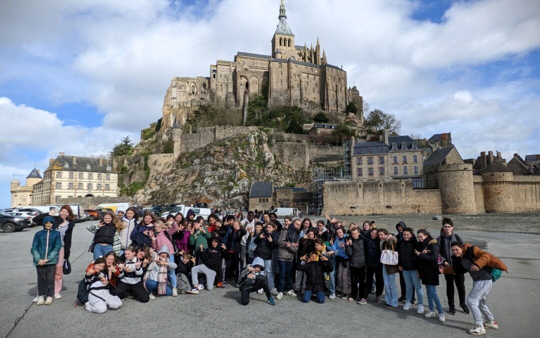 Le film du voyage linguistiquedes 5èmes en Normandieest disponible